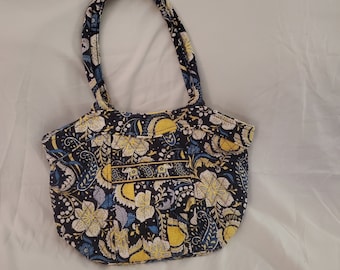 Vera Bradley Large Over the Shoulder Bag &quot;Ellie Blue&quot; Pattern (Retired)