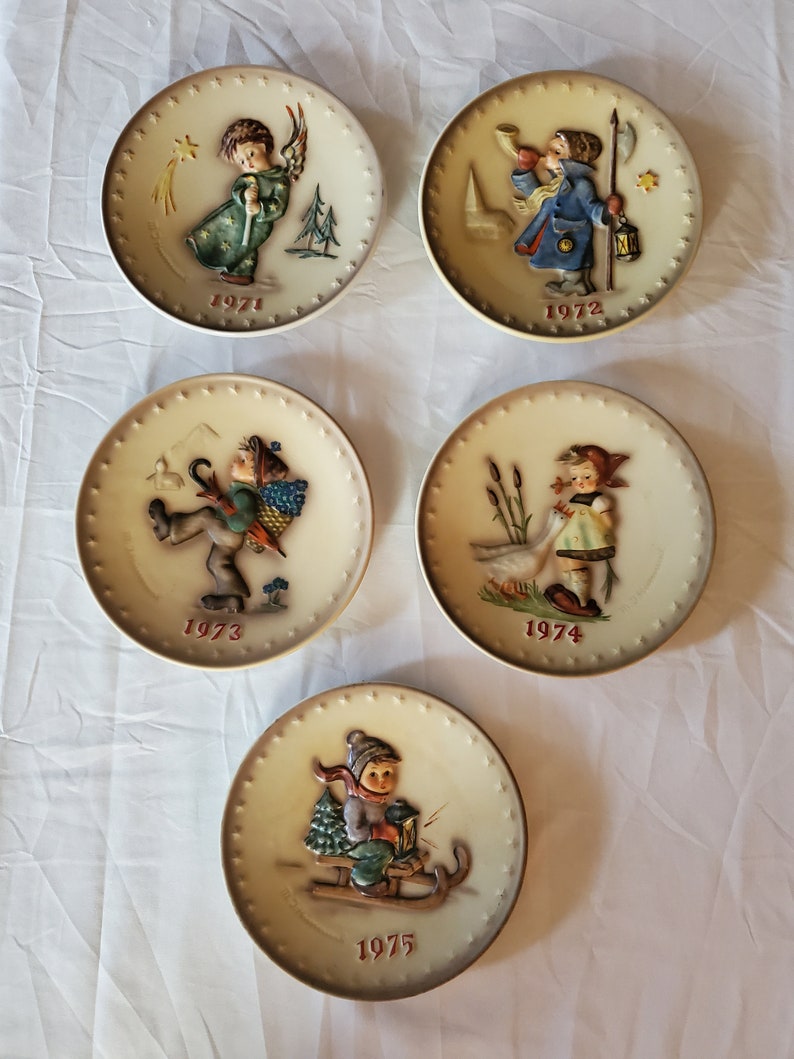 Vintage MJ Hummel Annual Plates 1970s Sold Individually image 3