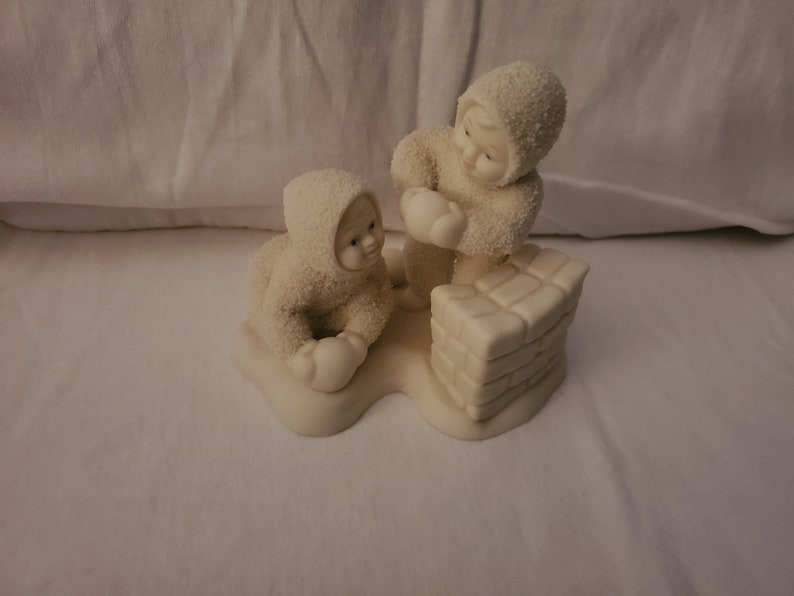 Department 56 Snowbabies Winter Play On A Snowy Day Retired !Missing Pieces