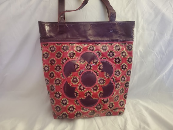 Vera Bradley Frill Collection Tote Bag very Berry Paisley Pattern retired Etsy