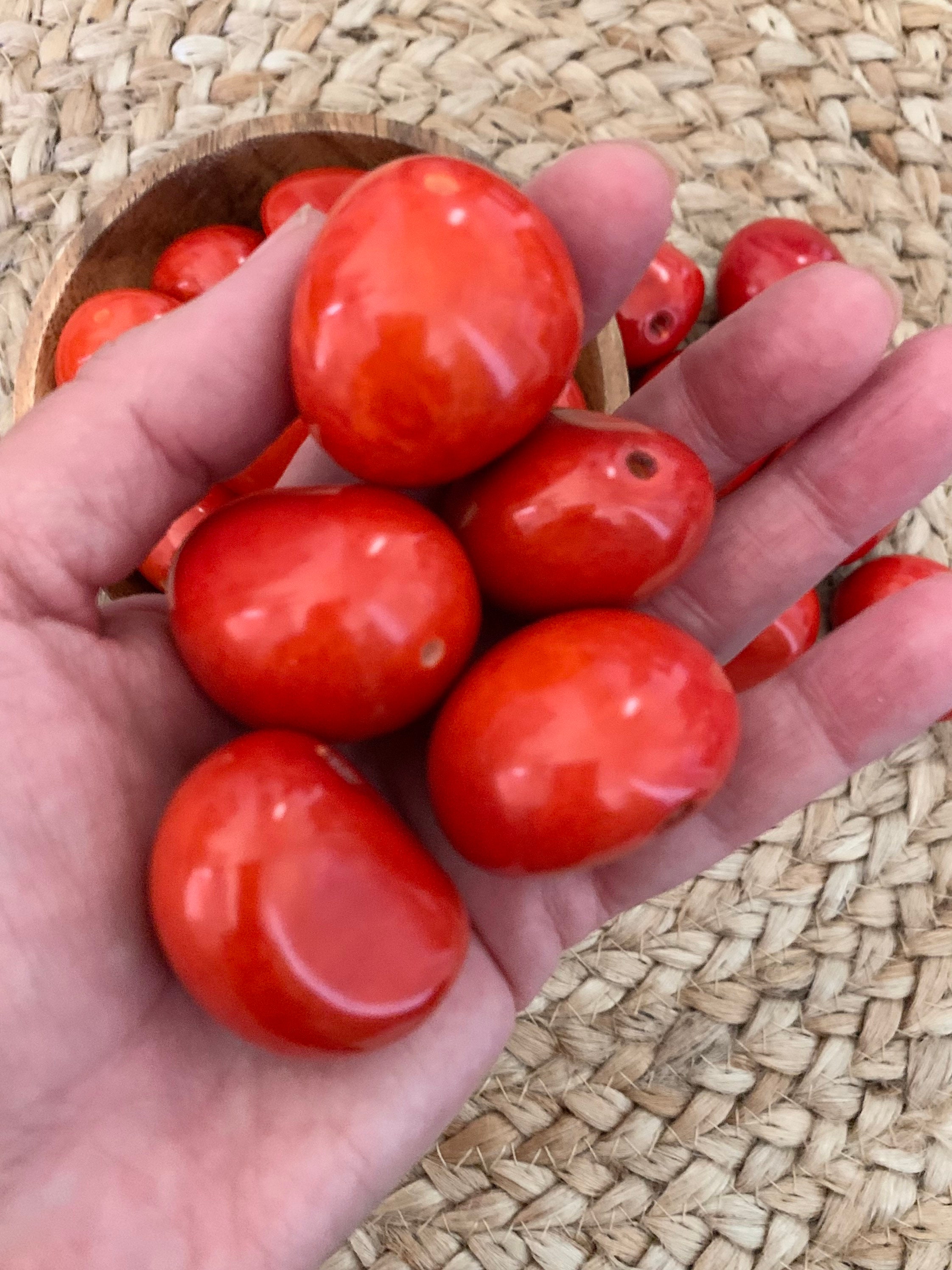 Spicy Orange Tagua Nuts Large Tagua Nuts Colombian Seeds Etsy UK