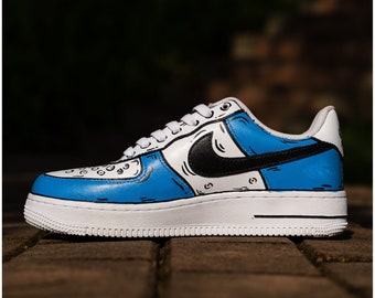 Puzzle personnalisé de sensibilisation à l'autisme Air Force 1, peint à la main, baskets AF1 personnalisées, The Air Force 1, cadeau AF1 à personnaliser, cadeau d'anniversaire