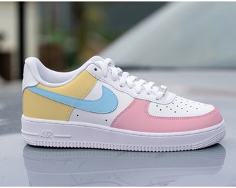 Custom Candy Color Air Force 1, HandPainted Custom AF1 Sneakers, The Air Force 1, Customize AF1s Gift, Birthday Wedding Gift