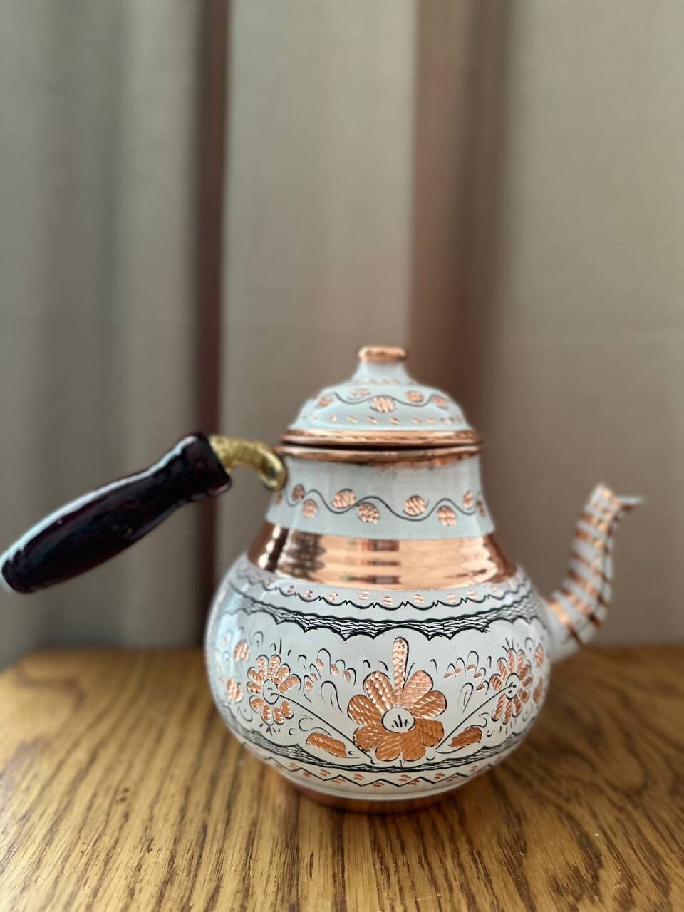 Handmade Original Copper Turkish Tea Pot Kettle –