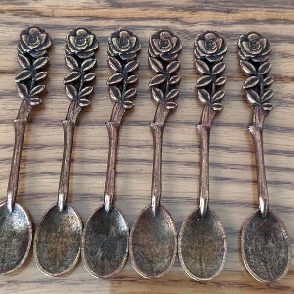 Copper Serving Spoon Etsy