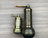 set of 2 grinders one for coffee grinder manual burrs Turkish coffee Pepper Salt Grinder Spice manual Grinder