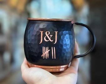Personalized Copper copper mug - Gift For Wife, 7th Anniversary, 22nd Anniversary copper cup gift for her /him