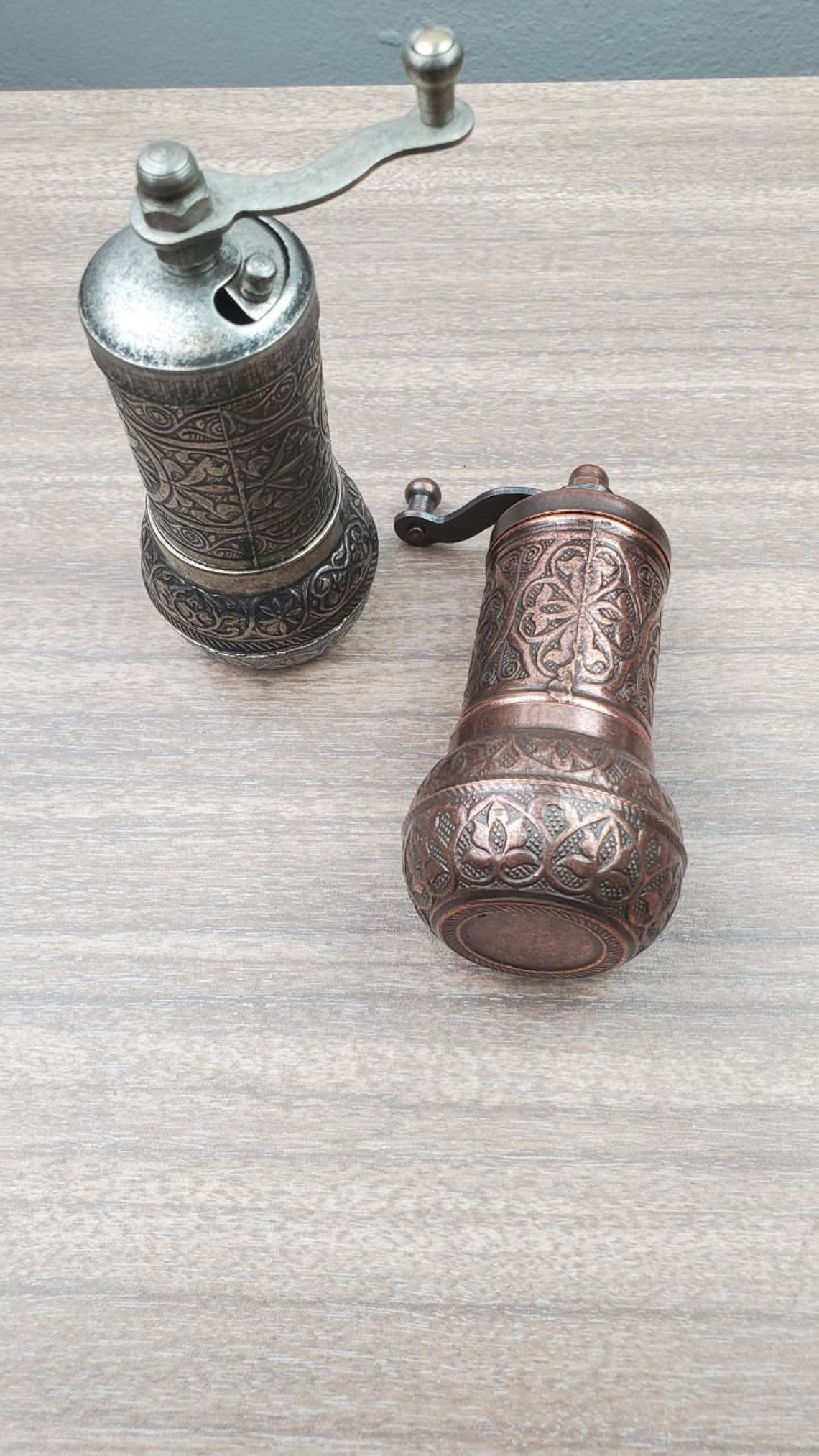 Turkish Pepper Salt Grinder Coffee Spice Grinder Mill 4.3 inch Etsy