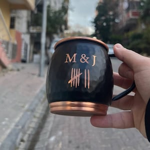 Personalized Copper copper mug - Gift For Wife, 7th Anniversary, 22nd Anniversary copper cup gift for her /him