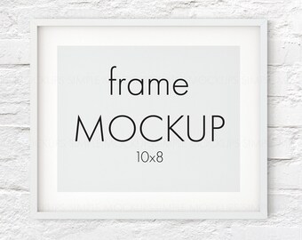 Download 10x8 Frame Mockup Etsy