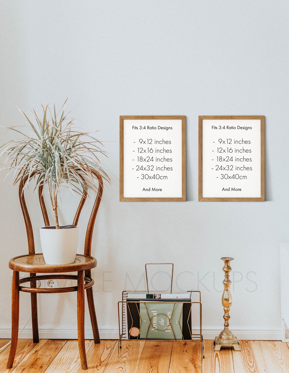Boho Frame Mockup Double Frame Mockup Two Frame Mockups