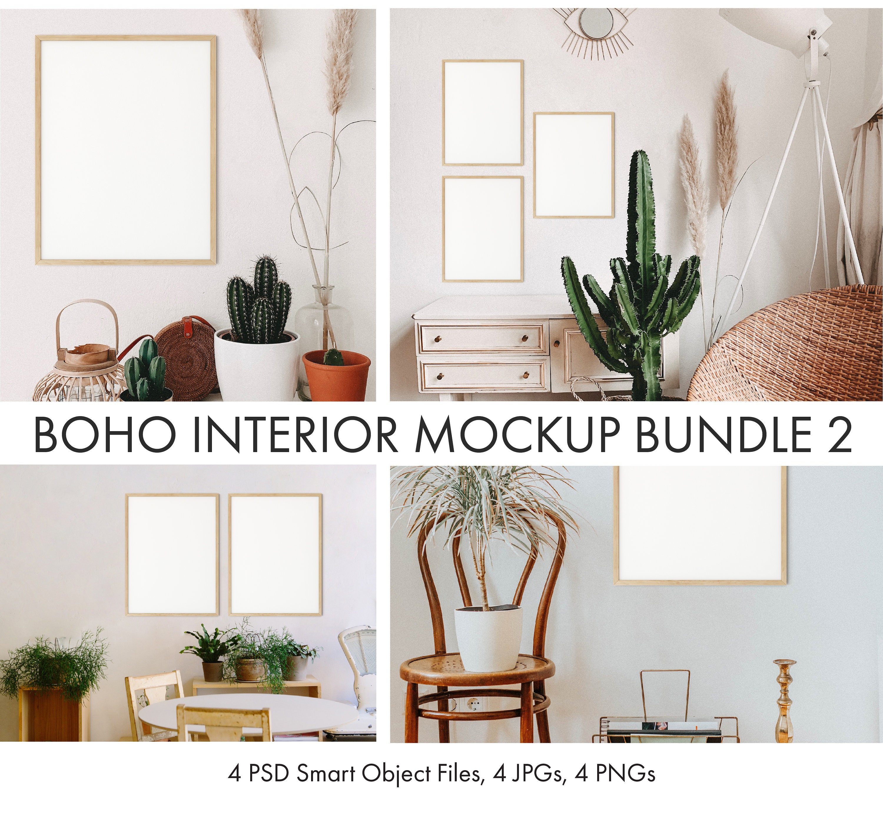 Frame Mockup Bundle Mock Up Bundle Boho Room Mockup Mockup Etsy