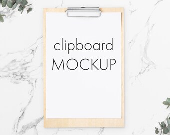 Clipboard Mock Up, Clipboard Mock Up, Flatlay Background, Planner Mockup, PSD Smart Object, PNG, JPEG, Eucalytus Accents , Clipboard Mockup