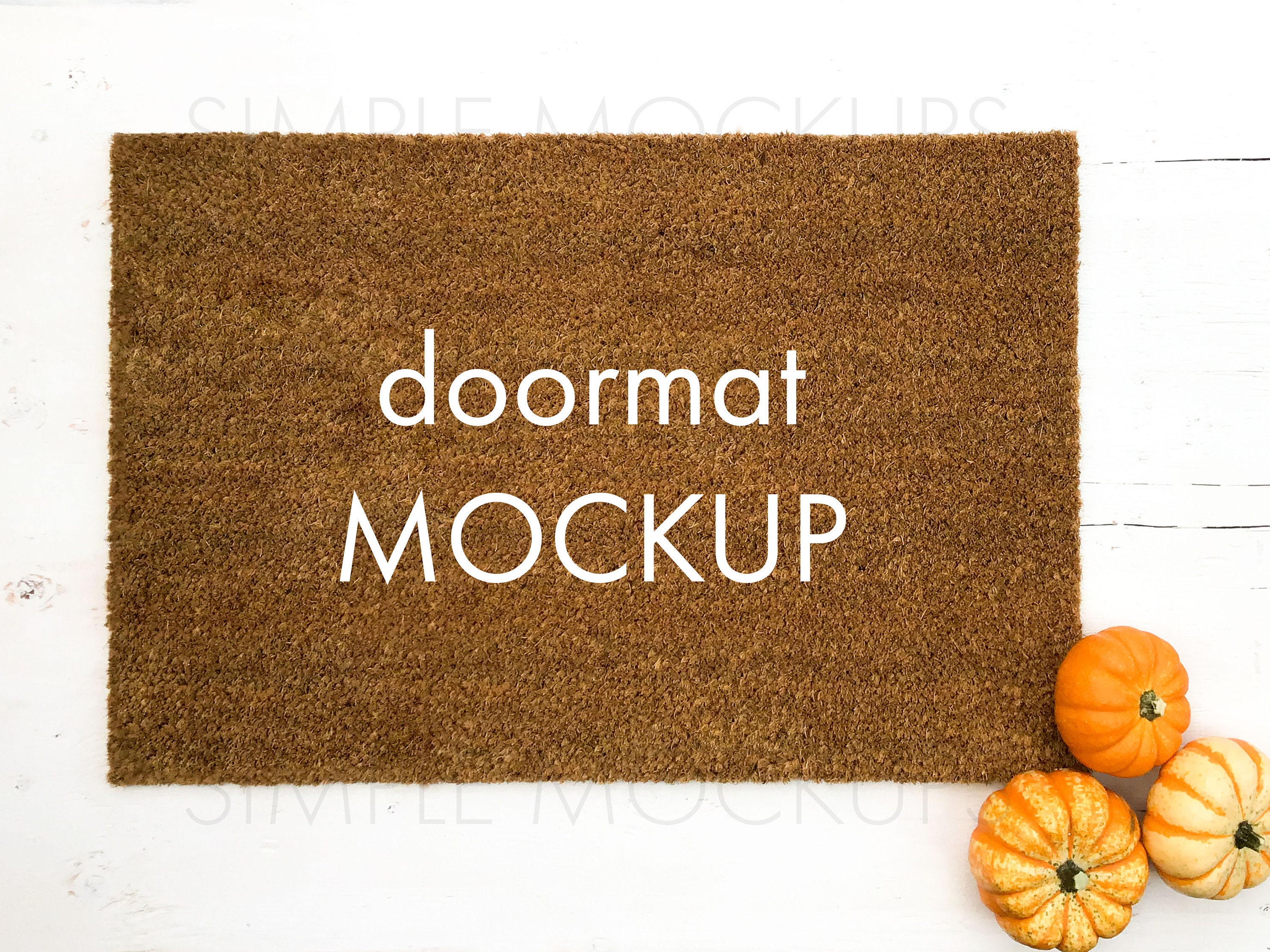 Download Fall Doormat Mockup Autumn Doormat Mockup Blank Doormat on ...