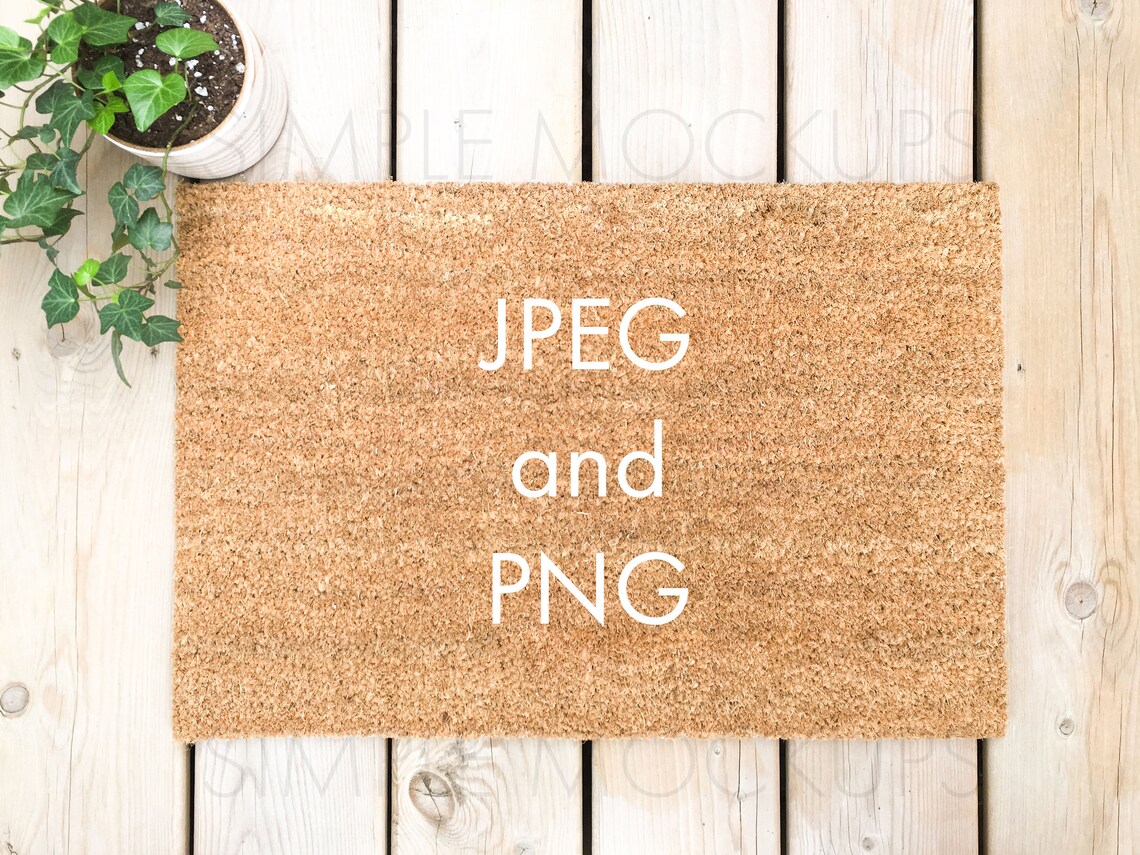 Doormat Mockup Door Mat Mockup Blank Doormat on Wood Floor