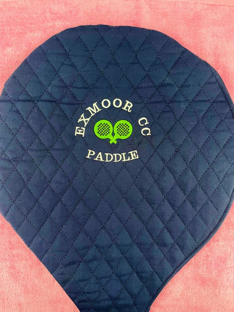 Paddle platform Tennis Personalized Embroidered Racquet Etsy