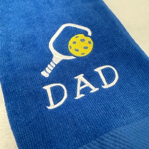 PICKLEBALL towel (16x26) -  embroidered high quality hand towel! &quot;16x26&quot; pickleball gift for team, captain,  league or event!