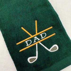 GOLF clubs towel embroidered personalized