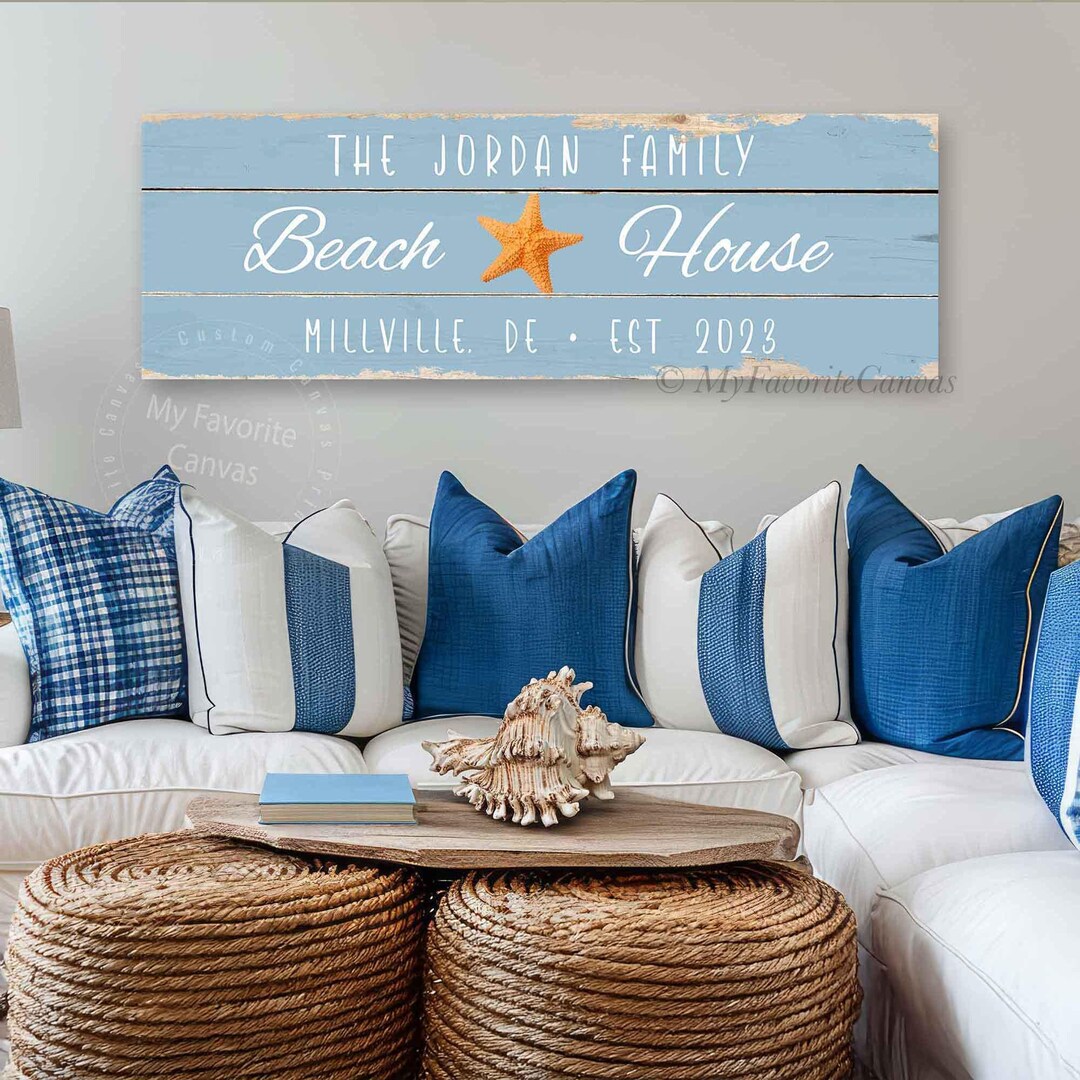 Family Beach House Sign III