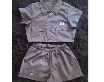 Dickie-set - grijs - medium -