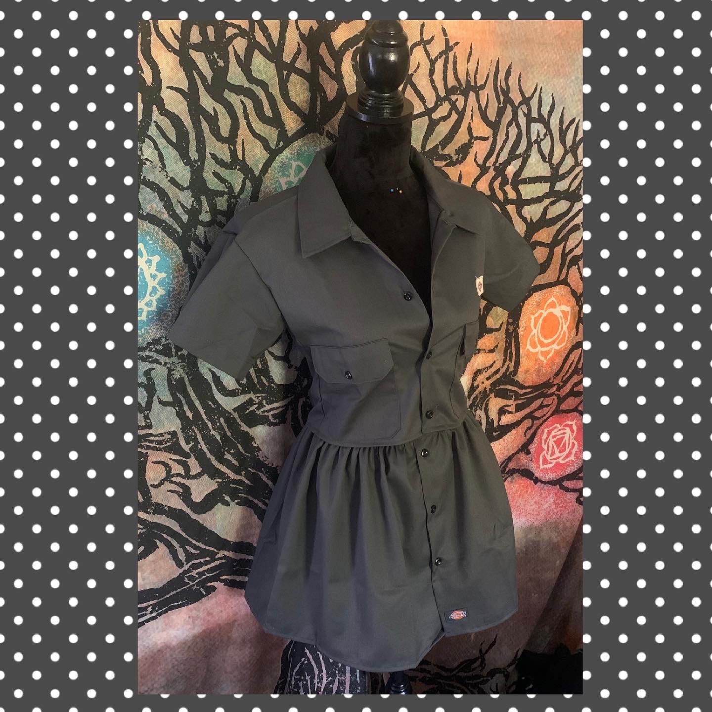 Black Dickies 2 Piece Skirt Set - Etsy