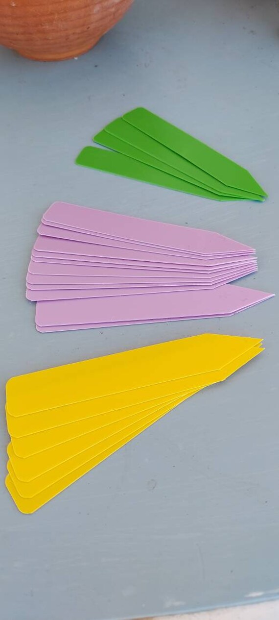 Colored Plant ID Markers Plant ID Tags Plant Lables Etsy