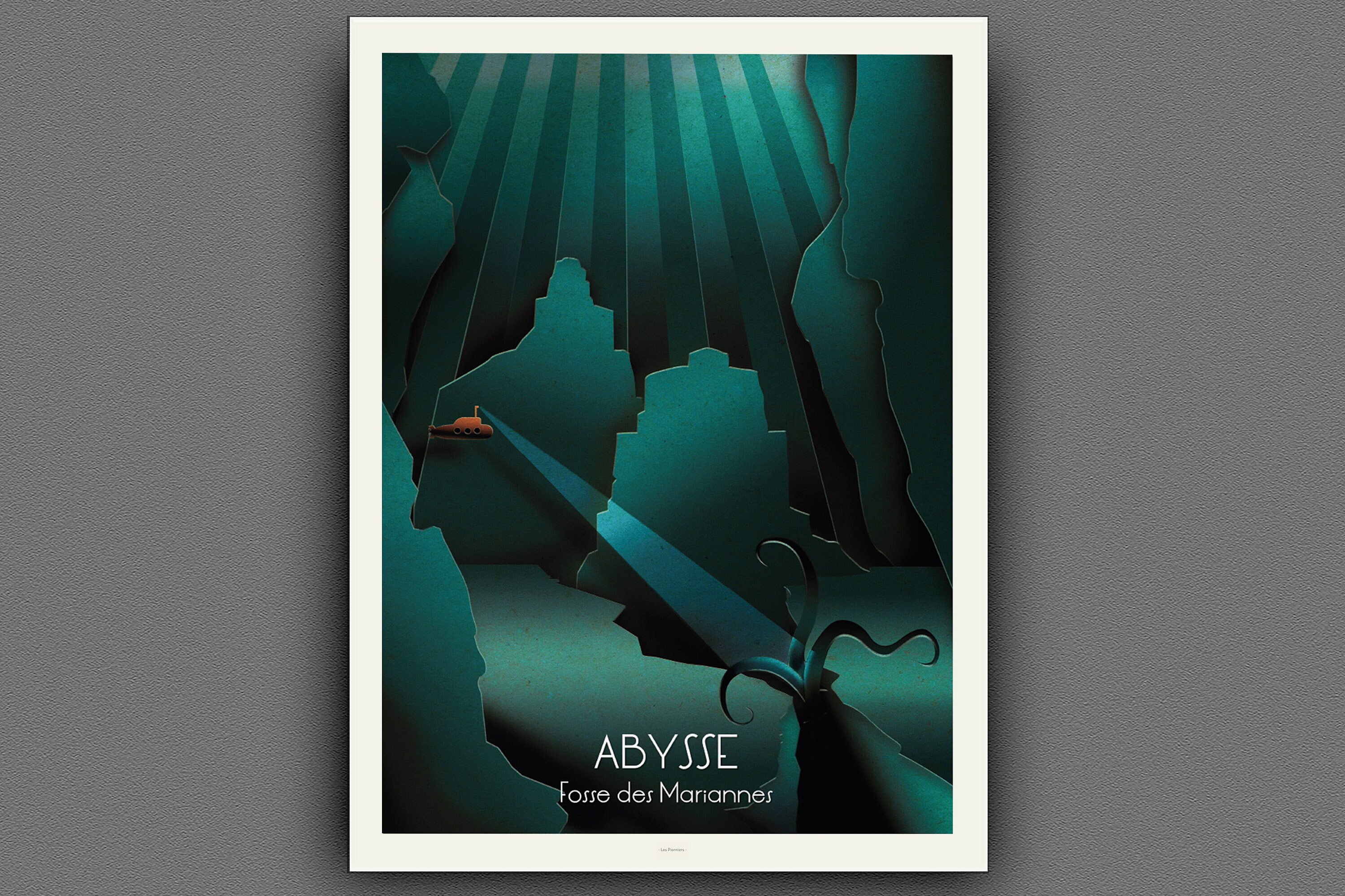 Affiches de Voyages | Abysse Explorations Légendaires Illustrations Art Mural Design Décoration d'in