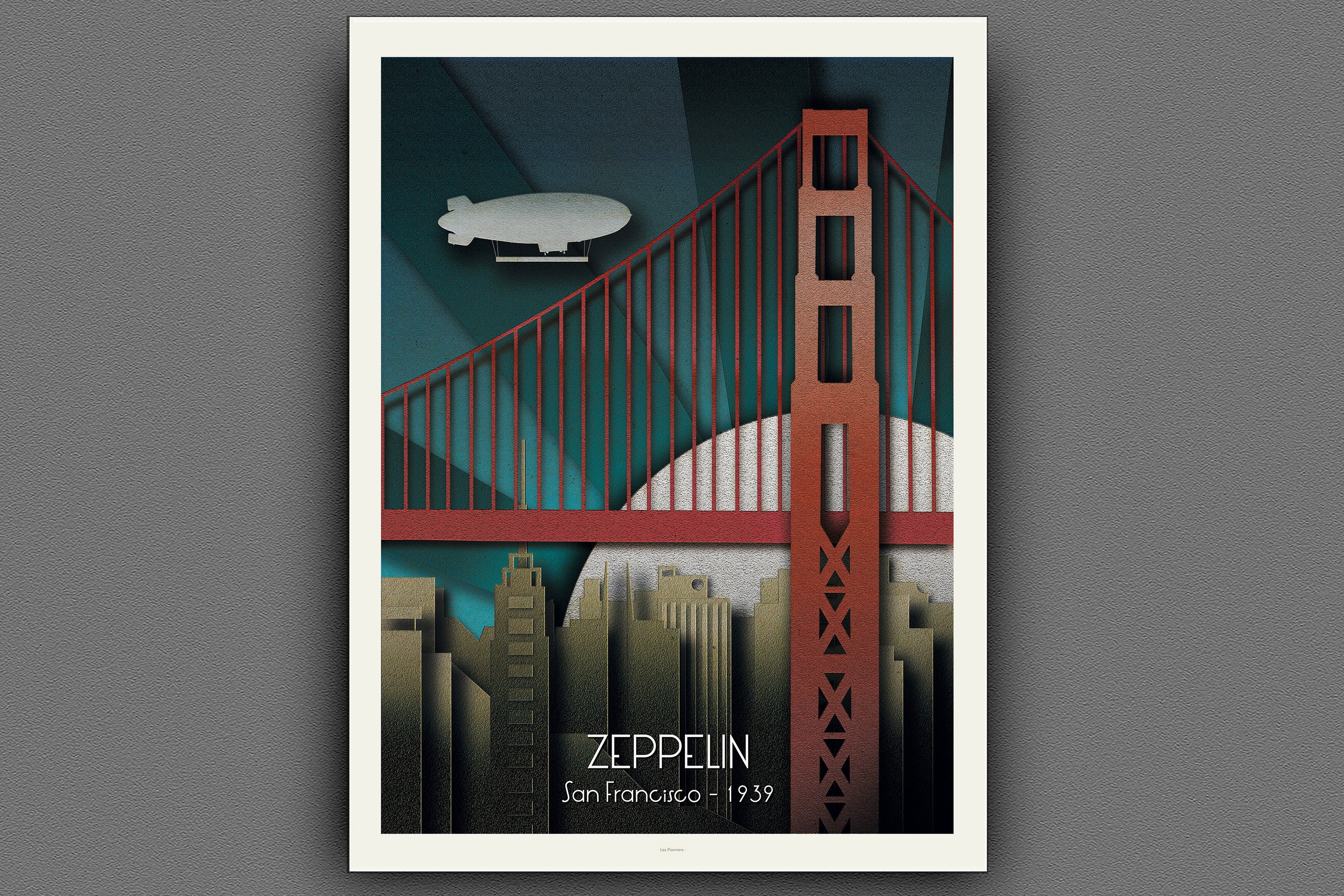 Affiches de Voyages | San Francisco Explorations Légendaires Aventures Illustrations Art Mural Desig