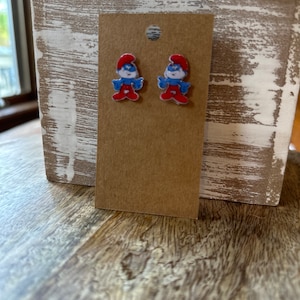 Smurf Earrings