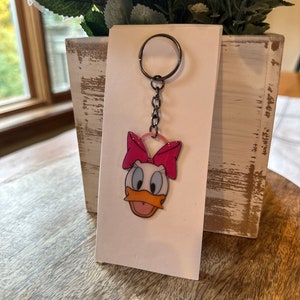 Daisy Duck Keychain, Handmade, Gifts for her, Keychains