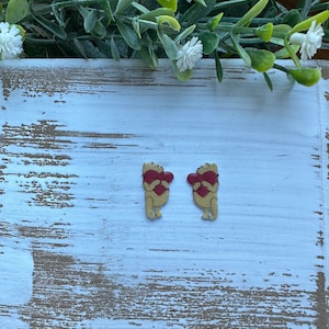 Winnie the Pooh Earrings/ Valentines Day