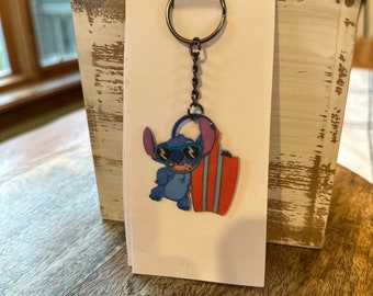 Stitch Inspired Keychain