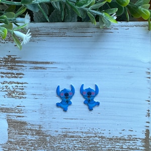 Valentines/ Stitch Stud Earrings/ Ohana Earrings/ Hawaiian/ Hypoallergenic/ Handmade/ Gifts for her