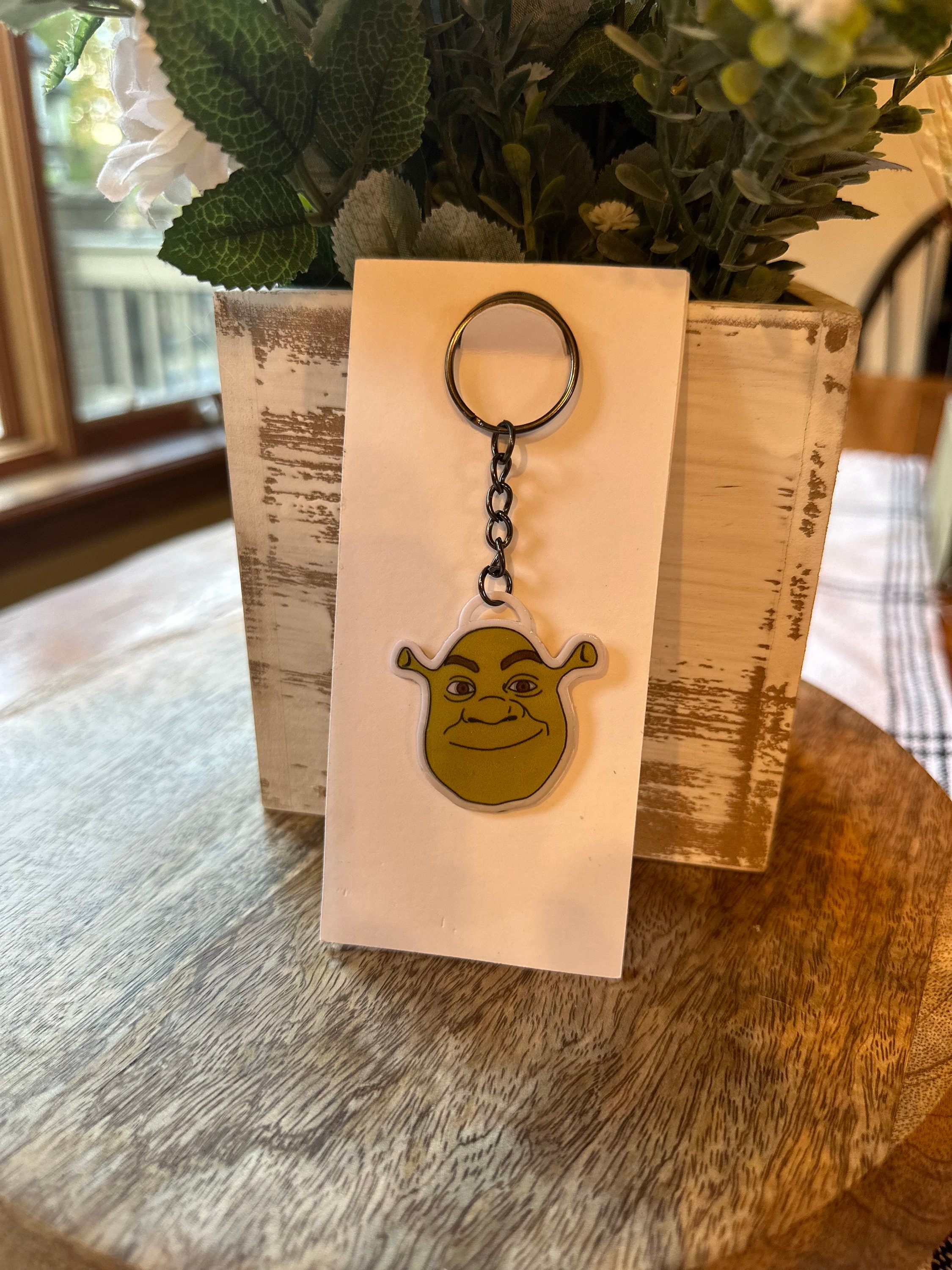Shrek Keychain - Etsy UK