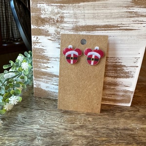 Mouse Earrings Studs, Stud Earrings, Mouse Jewelry, Hypoallergenic, Handmade, Gifts for Girls, Gifts for her