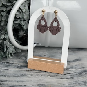 Boho Polymer Clay Drop Earrings
