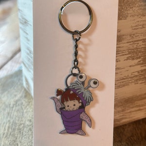 Disney Monsters Inc. Boo Keychain, Cute Keyring, Pixar Key Holder, Gift ...