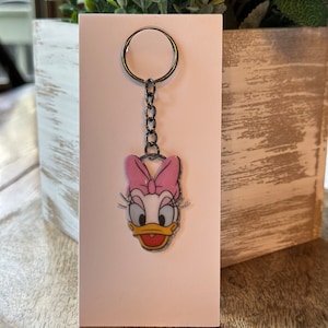 Daisy Duck Keychain, Handmade, Gifts for her, Keychains