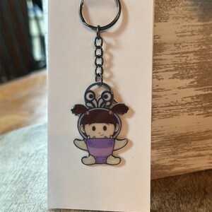 Disney Monsters Inc. Boo Keychain, Cute Keyring, Pixar Key Holder, Gift ...