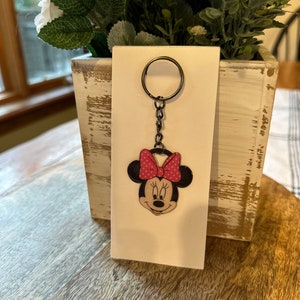 Mouse Ear Keychain, Mickey Inspired Key Ring, Disney Lover Gift, Bag Charm, Cute Key Holder