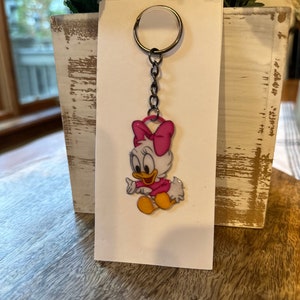 Daisy Duck Keychain, Handmade, Gifts for her, Keychains