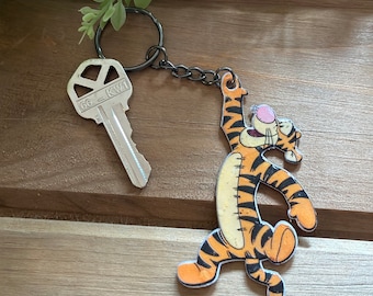 Tigger Keychain, Winnie the Pooh, Keychain, Key Accessories, Gifts, Keychain Gift, Christopher Robbin, Childhood, Pooh Bear, Tigger Chain