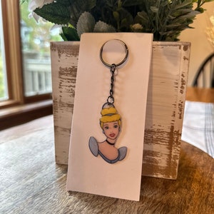 Cinderella Keychain, Disney Inspired Keychain, Princess Keychain, Disney Princess, Gifts for Girls