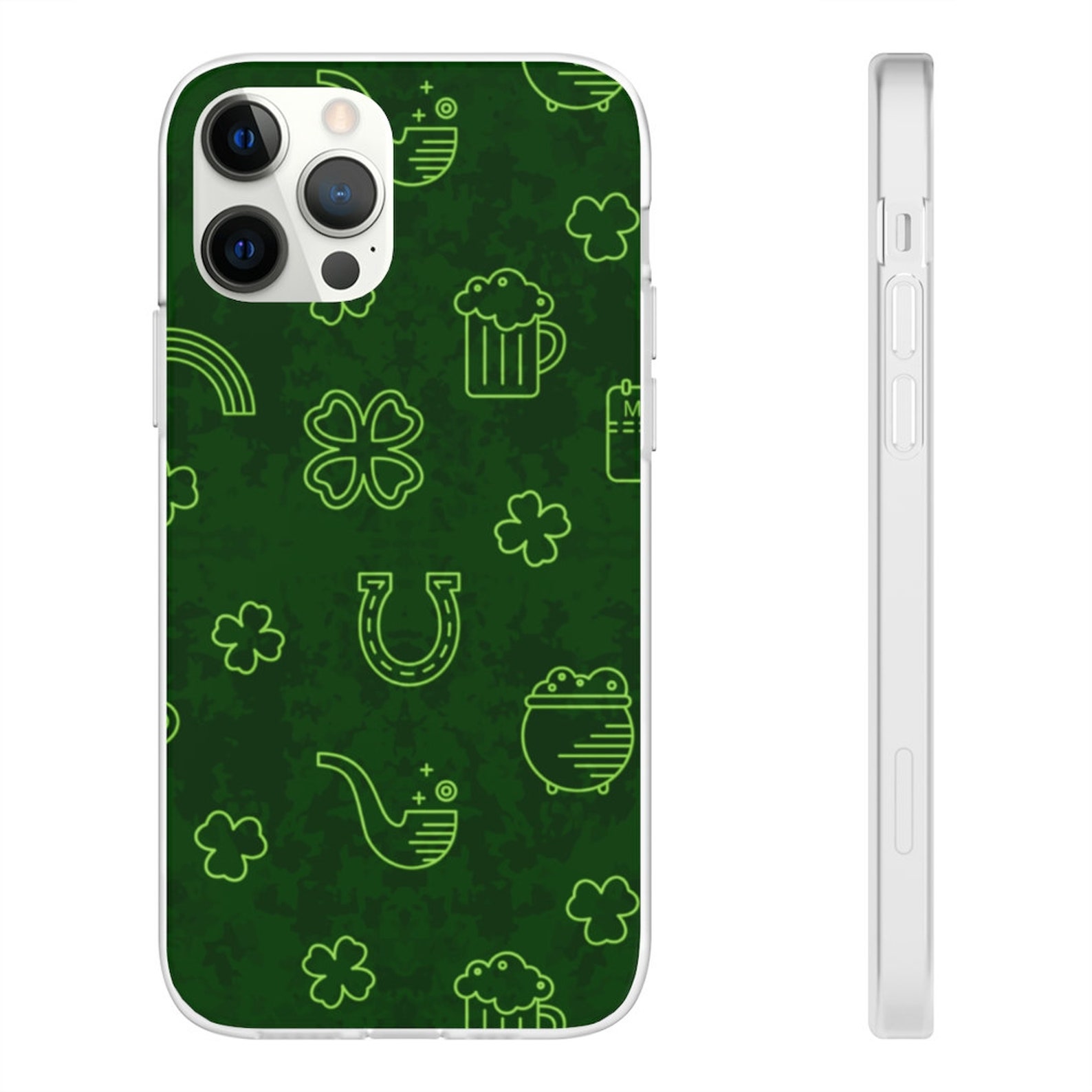 Green Phone Case Shamrock Case Irish Phone Case Lucky Irish Etsy