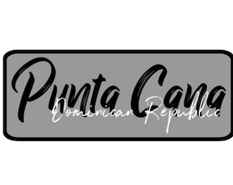 Punta Cana Aufkleber oder Magnet | Dominikanische Republik Reise-Souvenir