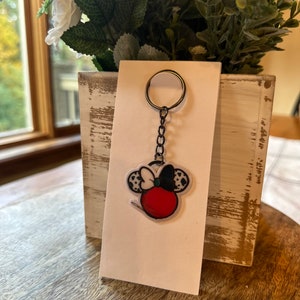 Maus-Ohr-Schlüsselanhänger, Mickey-inspirierter Schlüsselanhänger, Disney-Liebhaber-Geschenk, Taschenanhänger, süßer Schlüsselhalter