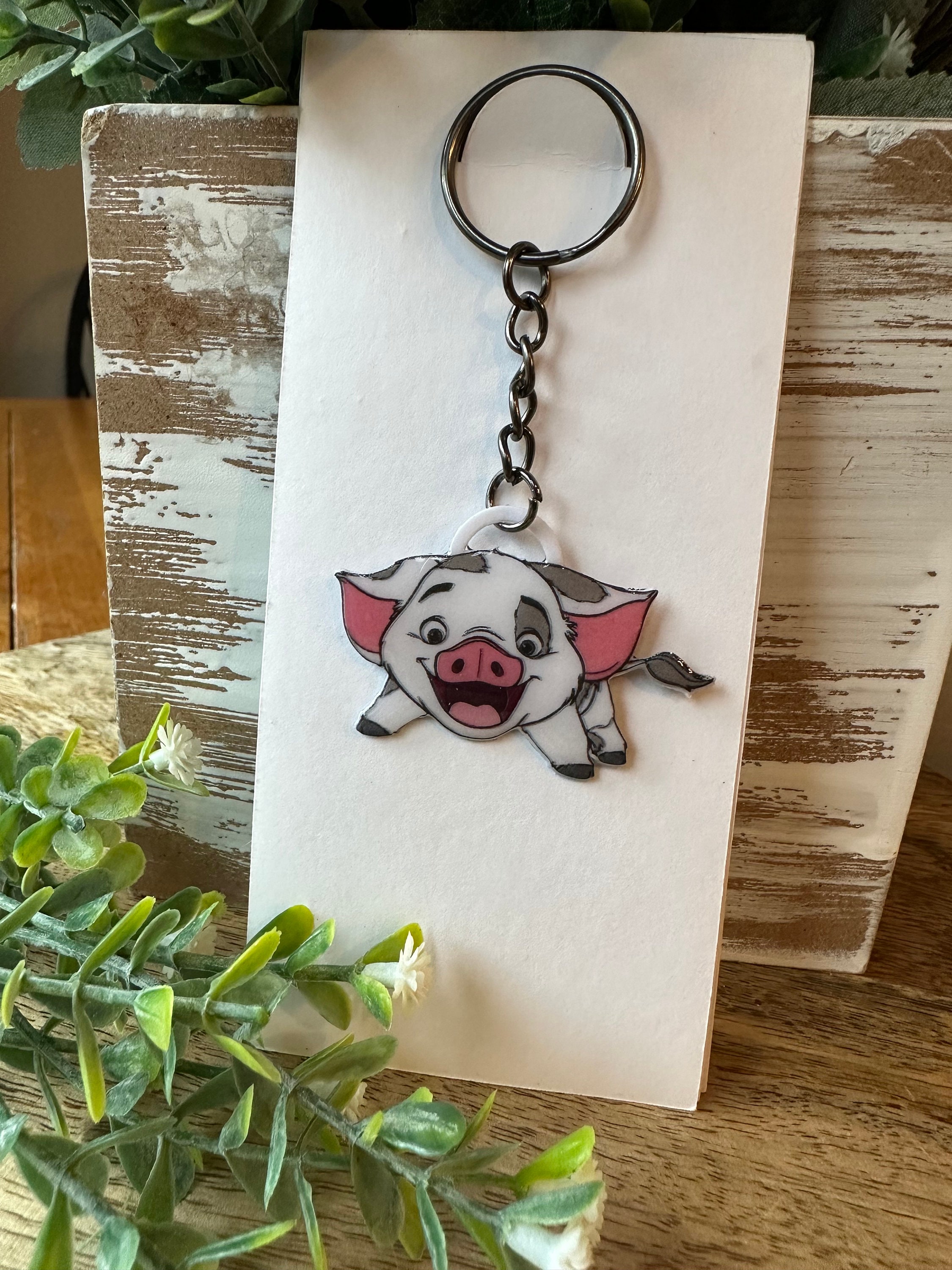 [APOA]★Poa Toy Keyring 3 Styles Disney Moana Pua Maui PVC Backpack Decor Pendant