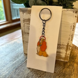 Lady and the Tramp Inspired Keychain