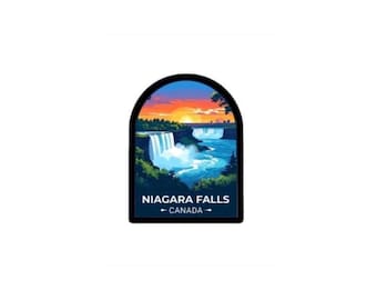 Naklejka lub magnes z wodospadem Niagara – pamiątka z podróży do Kanady