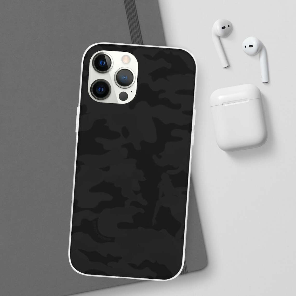 Black Camo Case Men's Phone Case Gifts for Men Boyfriend Etsy
